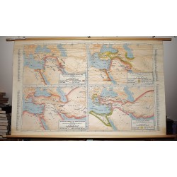 Assyrian Empire in Isaiah's time (c. 700 B.C.) ; Rival empires in Jeremiah's time (c. 585 B.C.) ; Persian Empire at its greatest extent (c. 500 B.C.) ; Hellenistic empires (c. 275 B.C.)  (Large Pull Down Map)